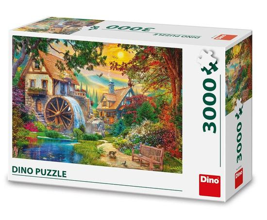 Puzzle 3000: Malebný mlýn - puzzle z kategorie Umělecké