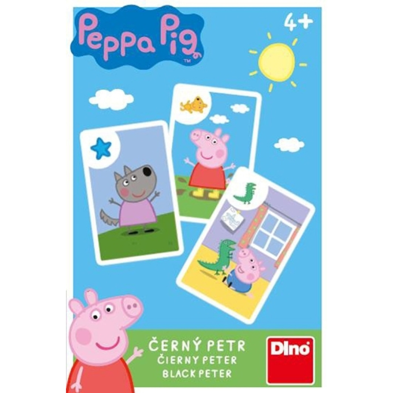 Dino Hrací karty Peppa Pig Černý Petr