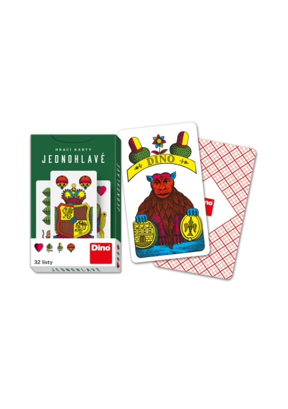 Jednohlavé mariášové karty DINO