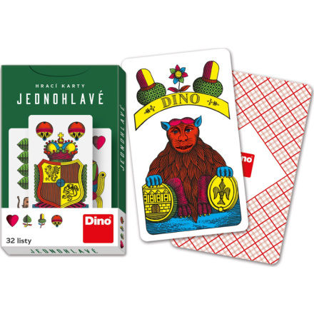 Jednohlavé mariášové karty DINO
