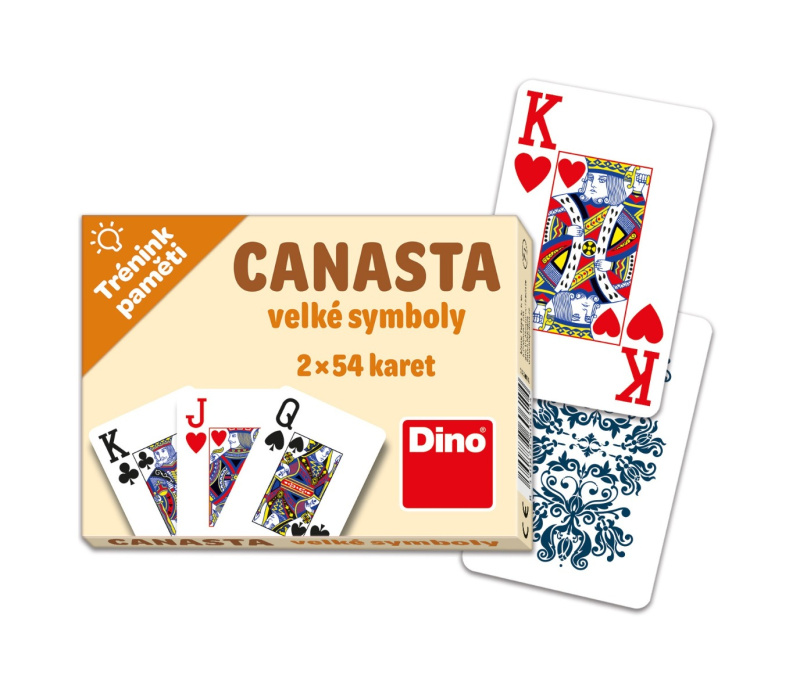 Canasta velké symboly (2x54 karet) - hra z kategorie Vzdělávací hry