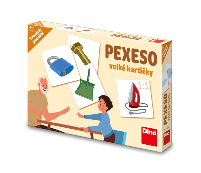 Pexeso předměty velké kartičky - hra z kategorie Vzdělávací hry