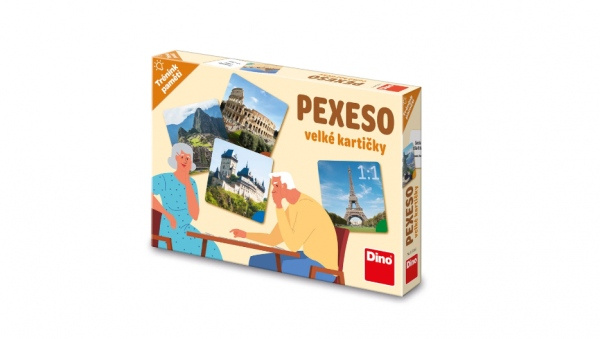 Trénink paměti: Památky pexeso DINO