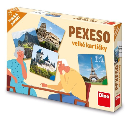 Trénink paměti: Památky pexeso DINO