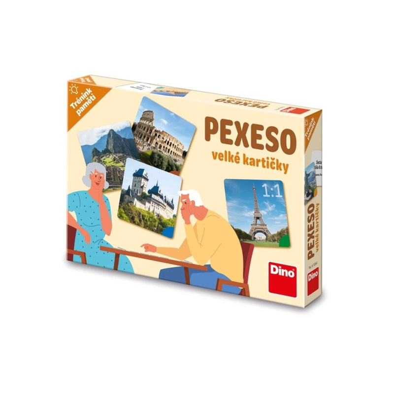 Trénink paměti: Památky pexeso DINO