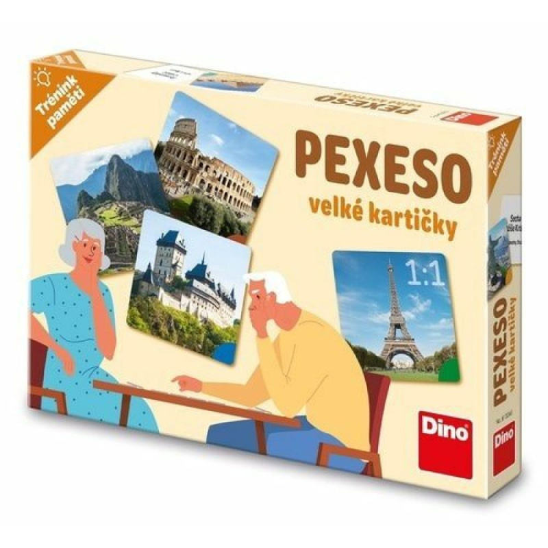Trénink paměti: Památky pexeso DINO