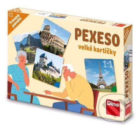 Trénink paměti: Památky pexeso DINO