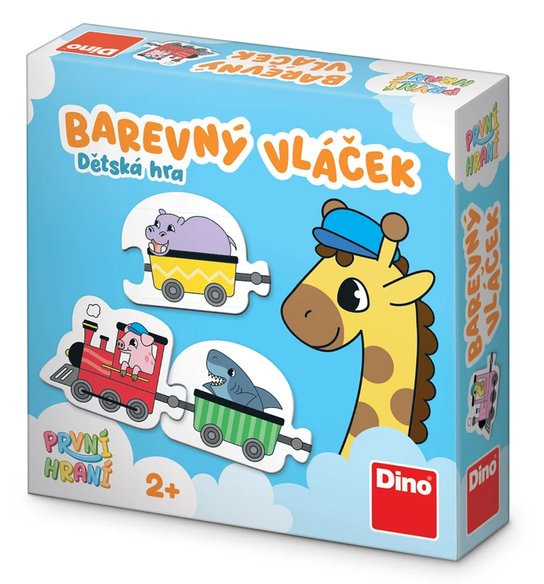 PRVNÍ HRANÍ: Barevný vláček Naučná hra