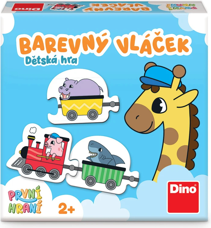 PRVNÍ HRANÍ: Barevný vláček Naučná hra