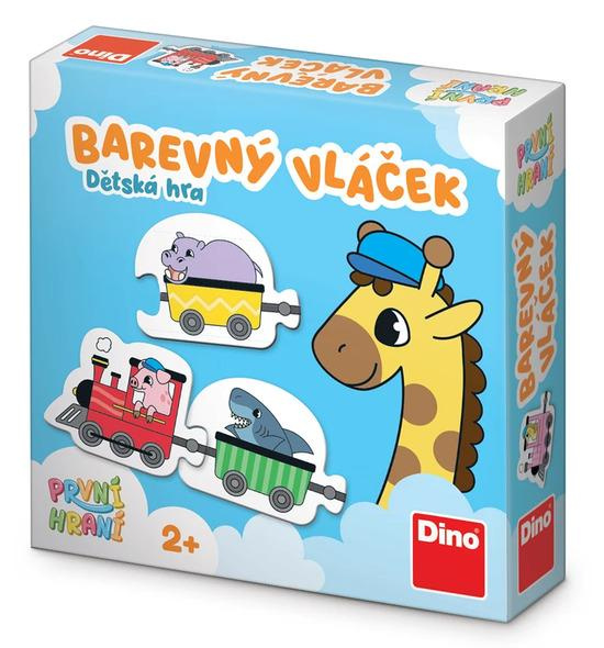 PRVNÍ HRANÍ: Barevný vláček Naučná hra