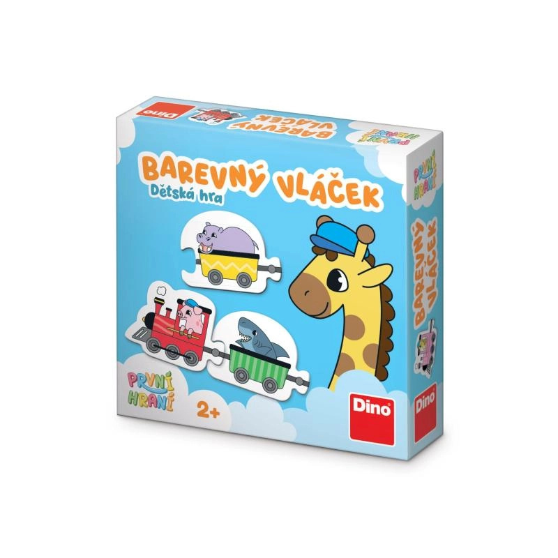 PRVNÍ HRANÍ: Barevný vláček Naučná hra