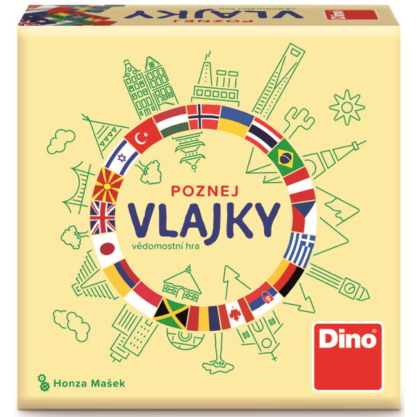 Cestovní společenská hra - Poznej vlajky