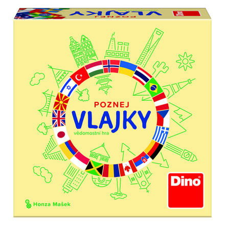 Cestovní společenská hra - Poznej vlajky