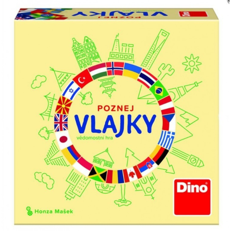 Cestovní společenská hra - Poznej vlajky