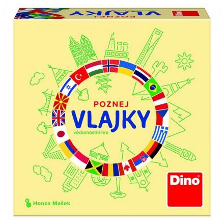 Cestovní společenská hra - Poznej vlajky