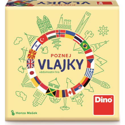 Cestovní společenská hra - Poznej vlajky