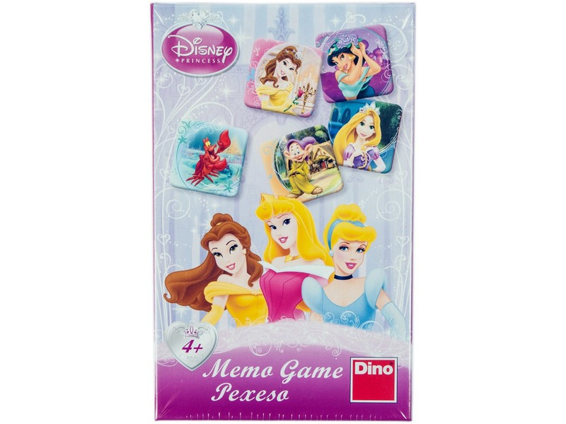 Pexeso Princezny 48 kartiček společenská hra v krabičce 12x18x3,5cm