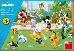 Mickey a kamarádi na hřišti 2v1 dětské společenské hry v krabici 33,5x23x3,5cm