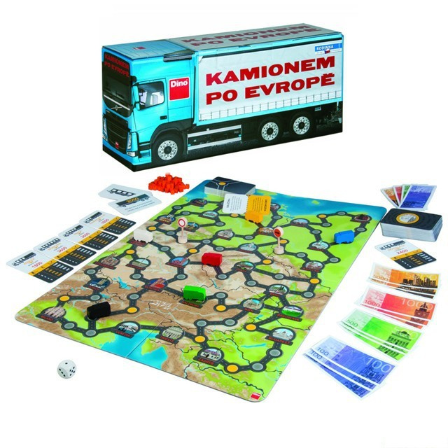 Společenská hra - Kamionem po Evropě