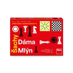 ŠACHY, DÁMA, MLÝN Rodinná hra