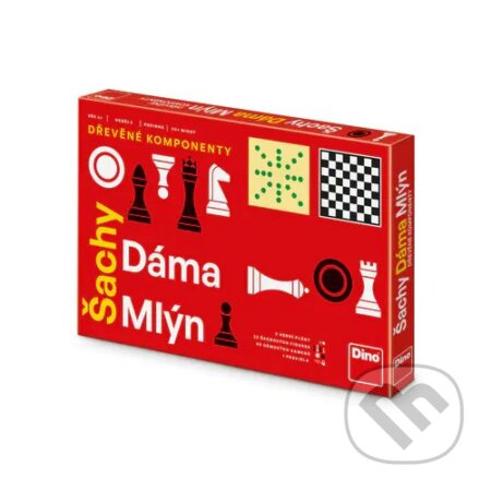 ŠACHY, DÁMA, MLÝN Rodinná hra