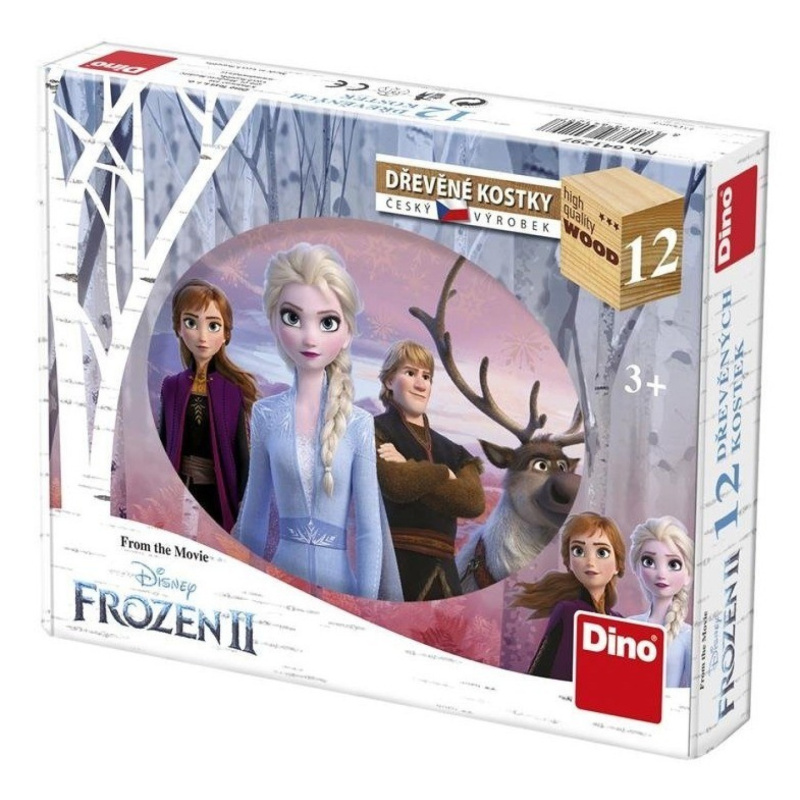 FROZEN II 12 Dřevěné kostky
