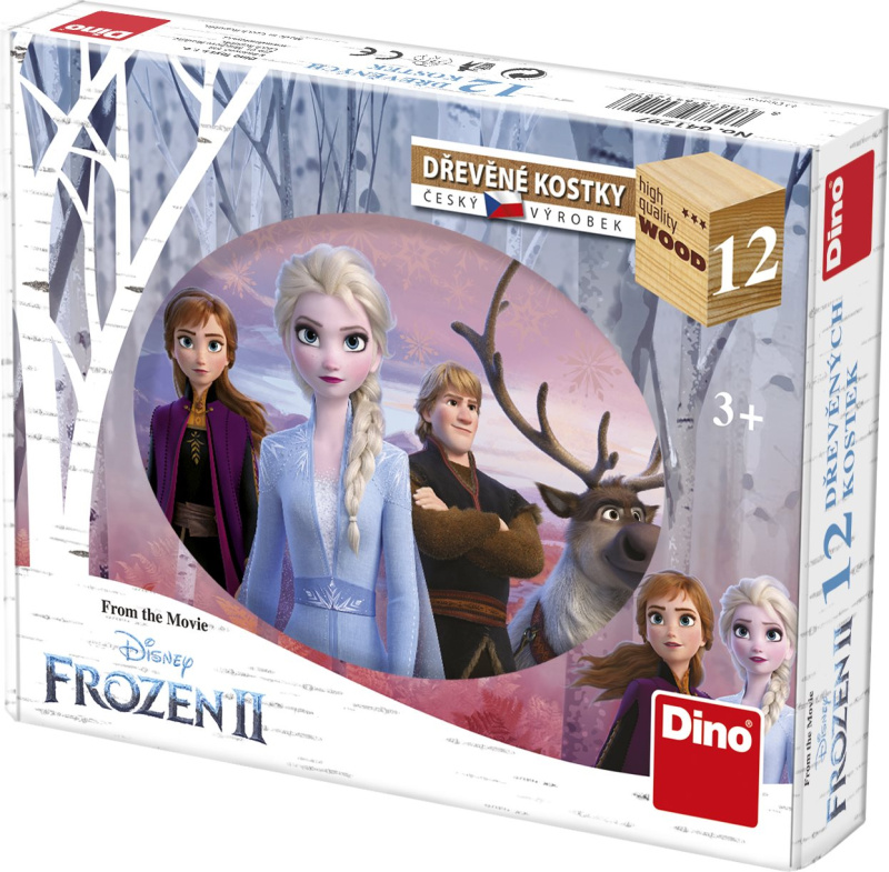 FROZEN II 12 Dřevěné kostky