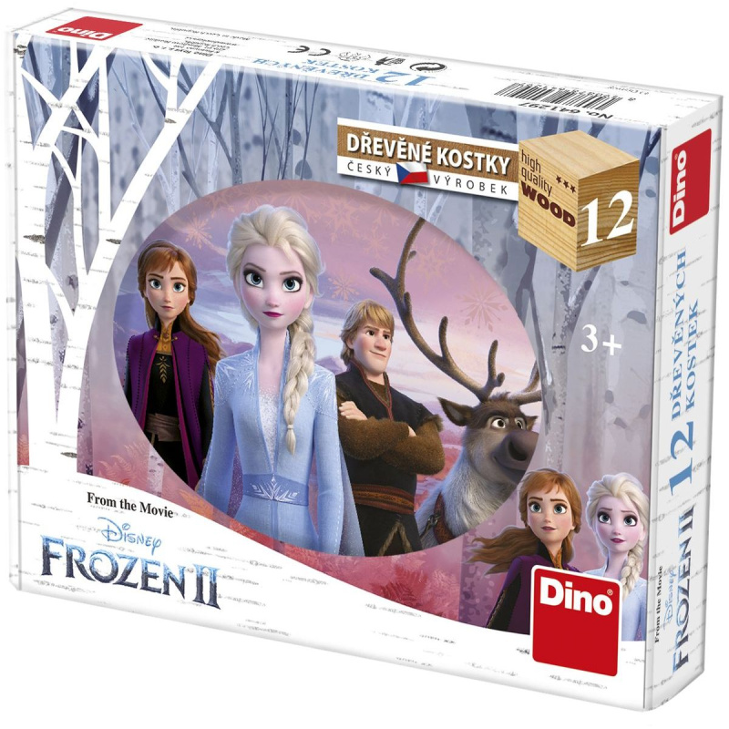 FROZEN II 12 Dřevěné kostky