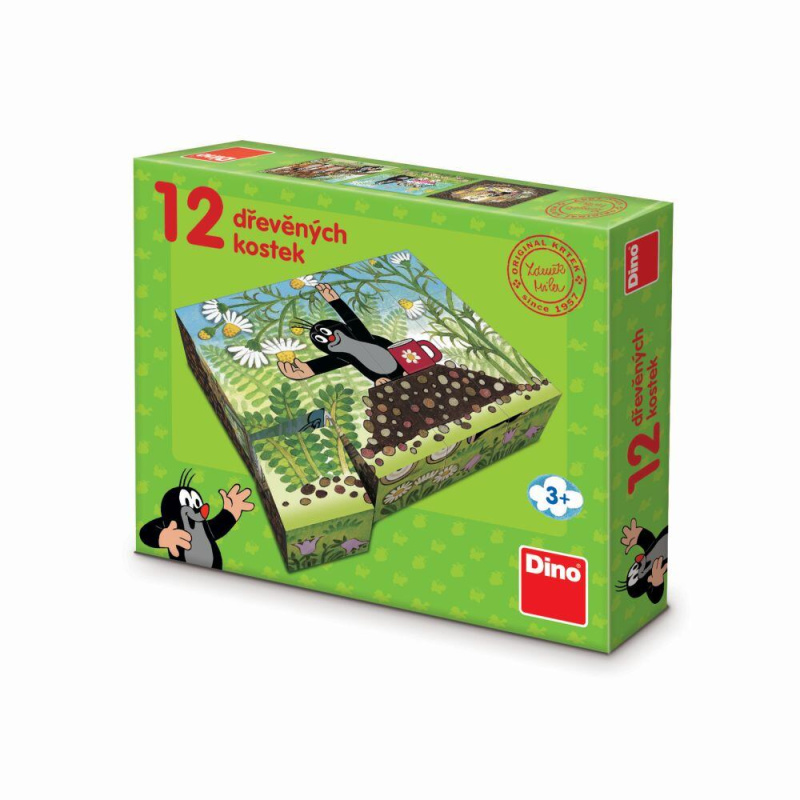 Dino kostky Krtek a přátelé 12 kostek