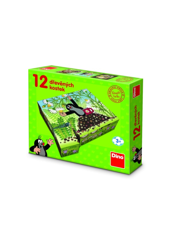 Dino kostky Krtek a přátelé 12 kostek