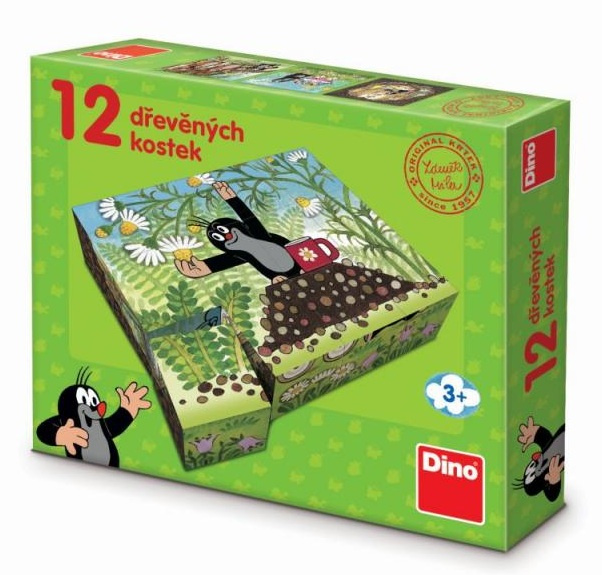 Dino kostky Krtek a přátelé 12 kostek