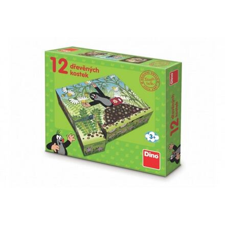 Dino kostky Krtek a přátelé 12 kostek
