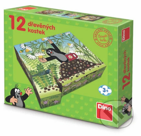 Dino kostky Krtek a přátelé 12 kostek