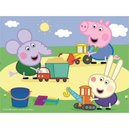 Dino kostky Peppa pig 12 ks