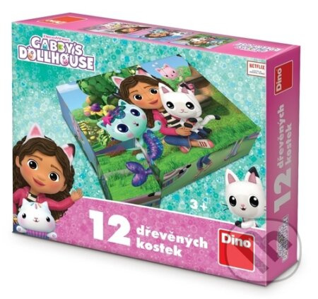 Dřevěné kostky Gábi – 12 kostek