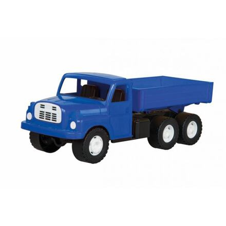 Auto nákladní Tatra 148 valník plast 30cm modrá v krabici 35x18x13cm