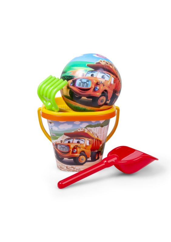 Dino TATRA Baby pískový set kyblík s míčem a nástroji plast