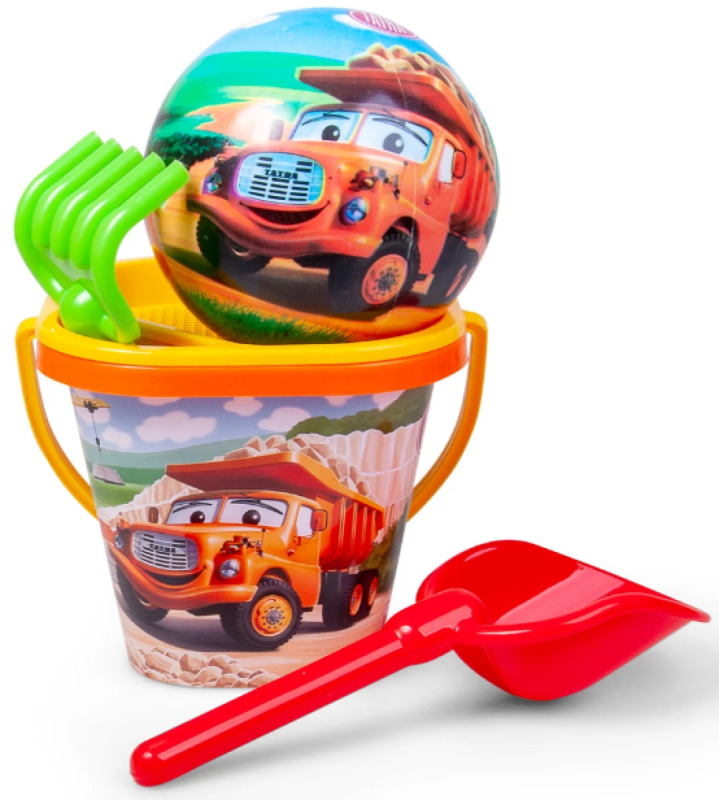 Dino TATRA Baby pískový set kyblík s míčem a nástroji plast