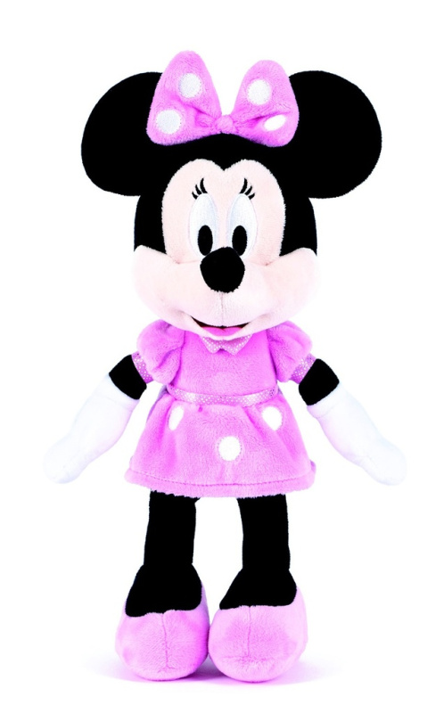 Plyšová Minnie v růžových šatech 30 cm