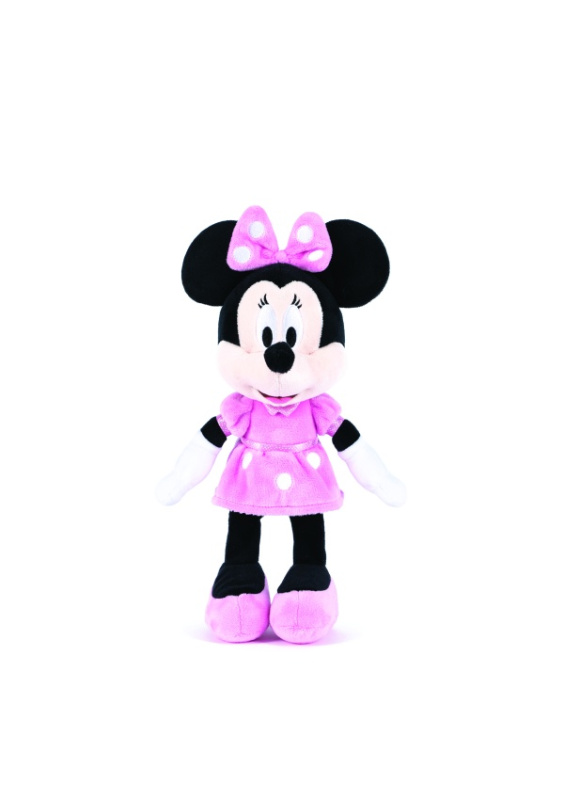 Plyšová Minnie v růžových šatech 30 cm