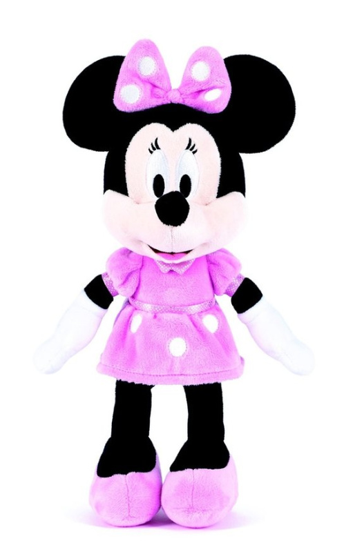 Plyšová Minnie v růžových šatech 30 cm