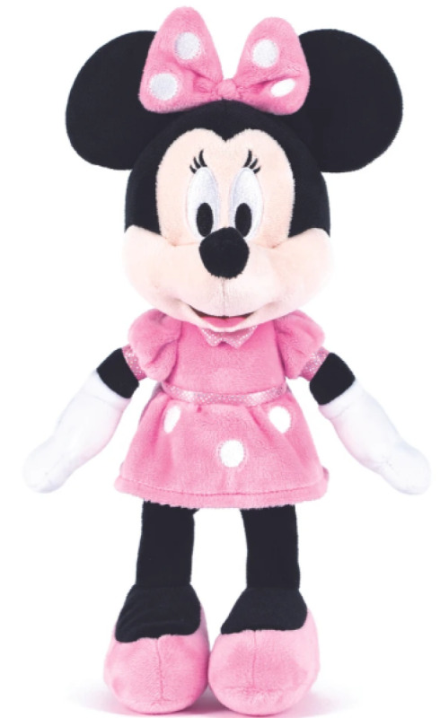Plyšová Minnie v růžových šatech 30 cm
