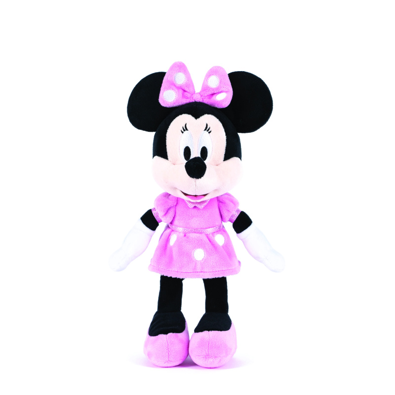 Plyšová Minnie v růžových šatech 30 cm