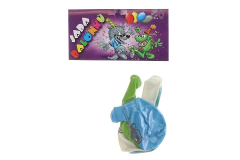 Balónky kulaté ZOO barevný potisk