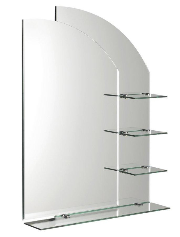 AQUALINE - WEGA zrcadlo s poličkami 65x90cm 65028