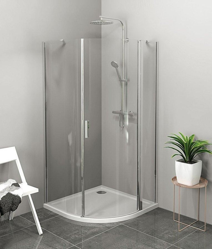 Polysan Zoom sprchový kout čtvrtkruh 90x90 cm ZL2615R