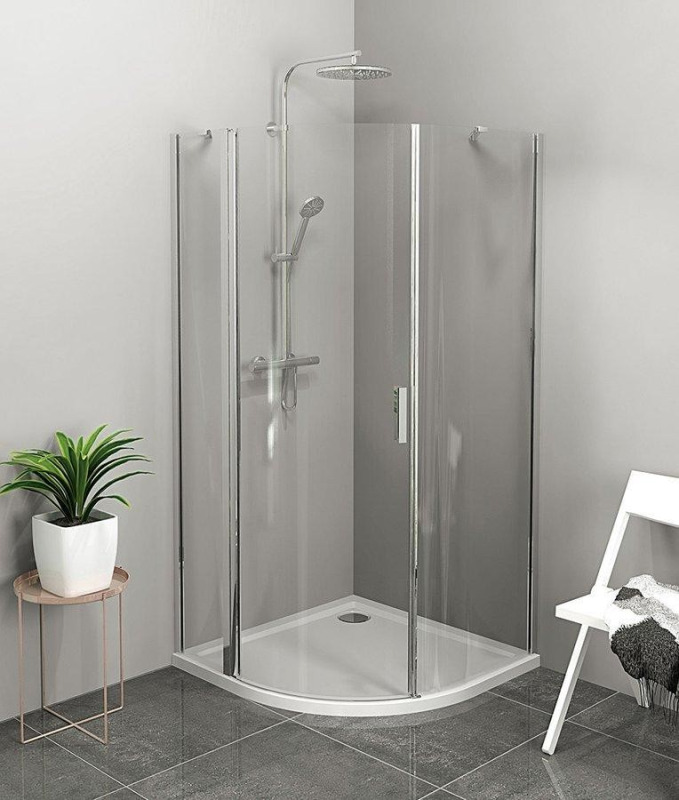 Polysan Zoom sprchový kout čtvrtkruh 90x90 cm ZL2615L