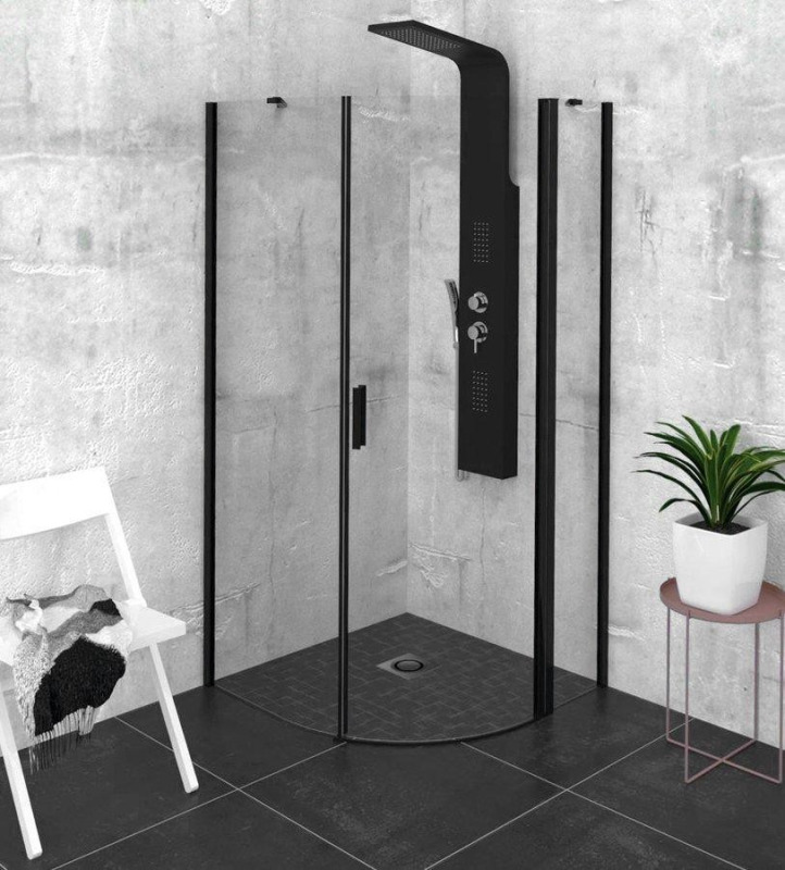Polysan Zoom sprchový kout čtvrtkruh 90x90 cm ZL2615BR