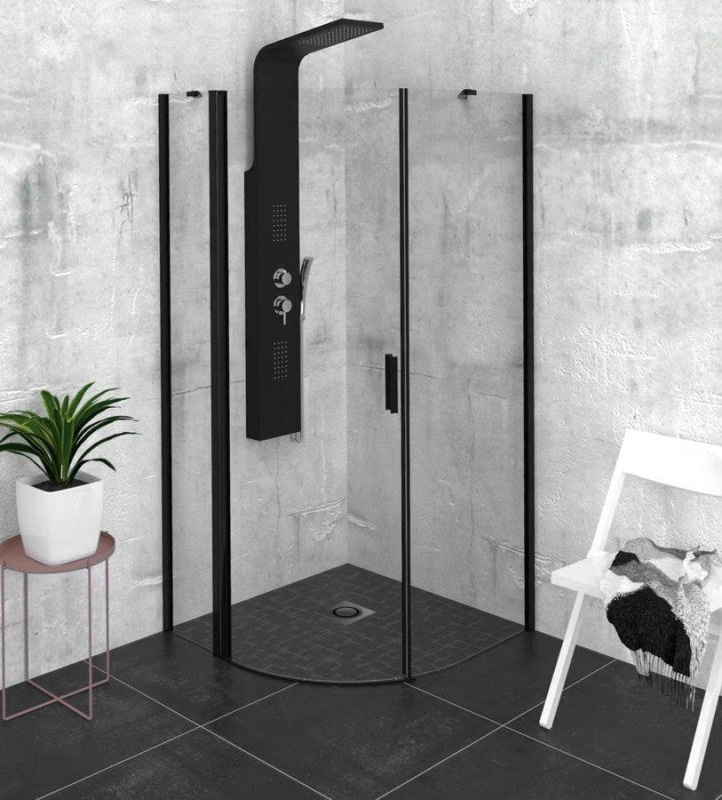 Polysan Zoom sprchový kout čtvrtkruh 90x90 cm ZL2615BL
