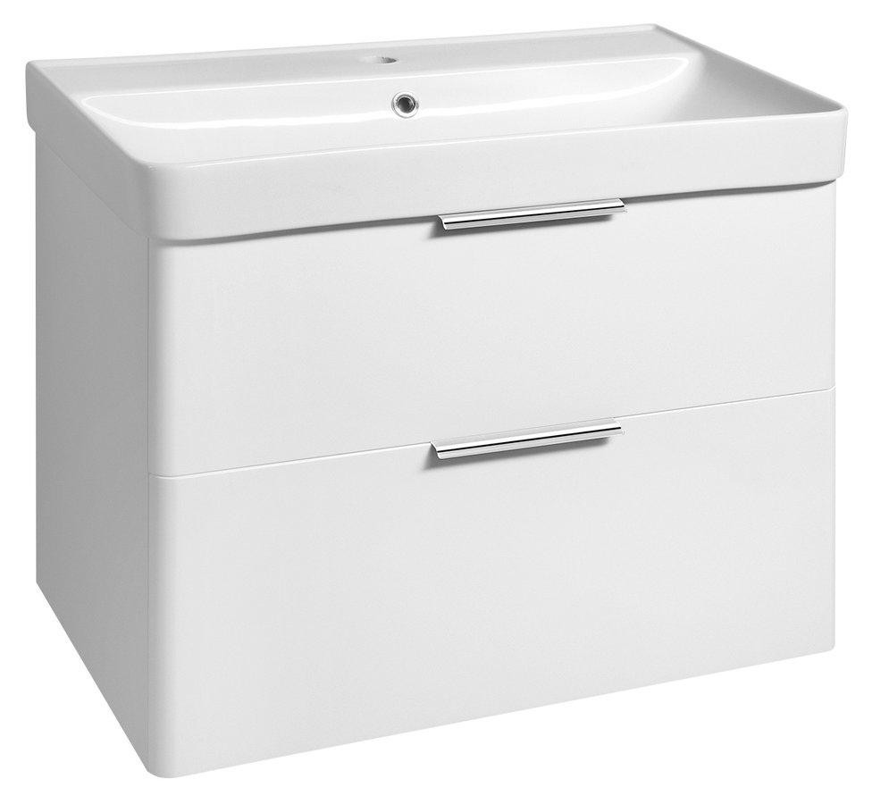 AQUALINE - DENEB umyvadlová skříňka 77,3x55x42,4cm, bílá mat DN280
